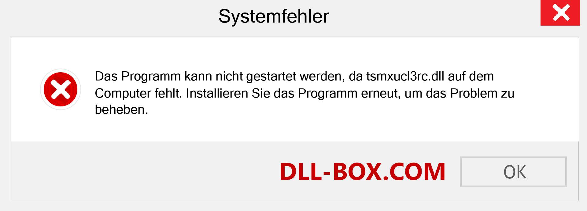 tsmxucl3rc.dll-Datei fehlt?. Download für Windows 7, 8, 10 - Fix tsmxucl3rc dll Missing Error unter Windows, Fotos, Bildern